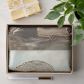 麦わらお洒落帽子のデコップファームピゲ 薄葉紙 (ギフト)