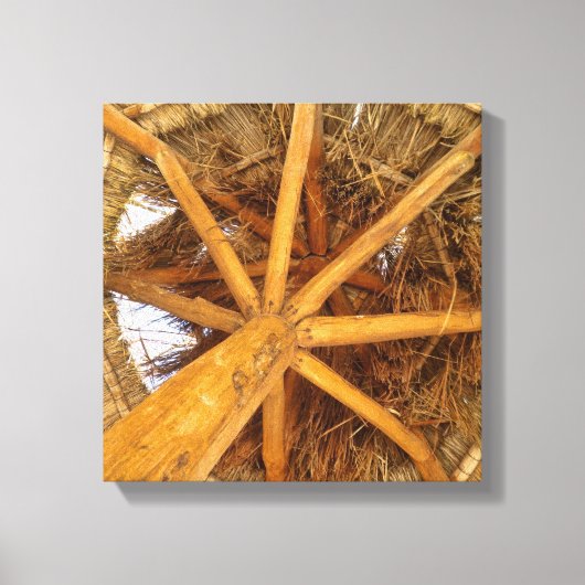 麦わら傘 キャンバスプリント (正面)