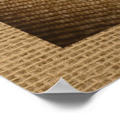 麦わら帽子とデイジー写真アートポスター ポスター (角)