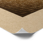 麦わら帽子とデイジー写真アートポスター ポスター (角)