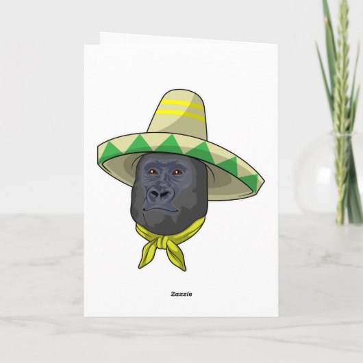 麦わら帽子のサル カード (裏面)