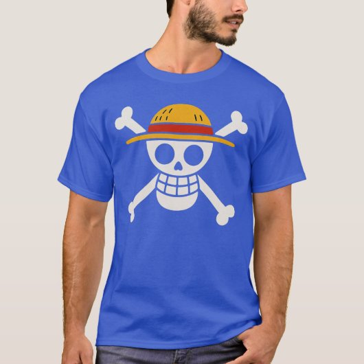 麦わら帽子の海賊旗の少年 Tシャツ (正面)