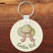 麦わら帽子イエロー キーホルダー (正面)