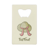 麦わら帽子イエロー クレジットカード栓抜き (正面)