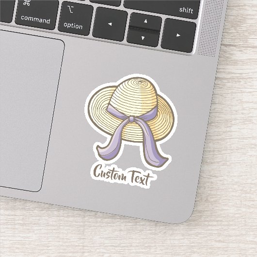 麦わら帽子ベージュ シール (詳細)