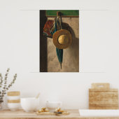 麦わら帽子 – John Frederick Petoファインアートポスター ポスター (キッチン)