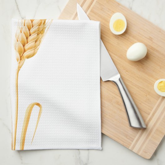 麦二穂 キッチンタオル (四つ折り)