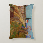 『麦畑の小径、柳の木』（ばくがたのしょうじ、やなぎのき）、ヴィンセント・ファン・ゴッホ アクセントクッション (正面(垂直))