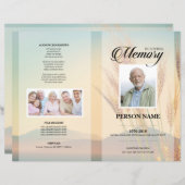 麦畑の葬儀テンプレート (正面/裏面)