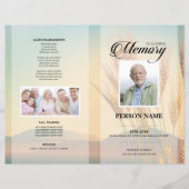 麦畑の葬儀テンプレート (正面)