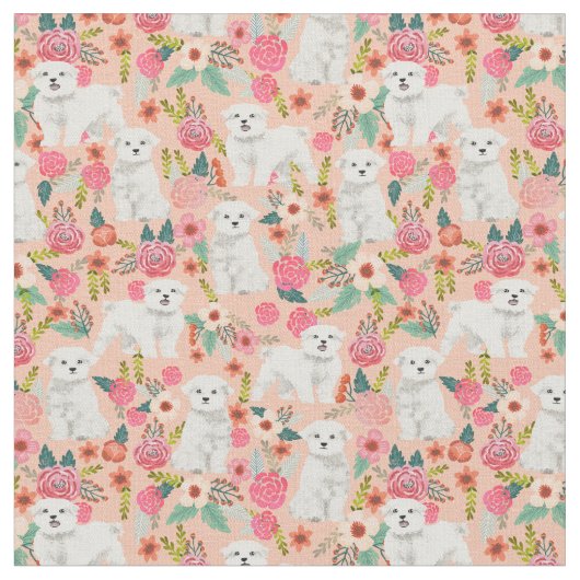 麦芽ヴィンテージ花模様 ファブリック (クローズアップ)