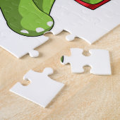 麦藁でジョッキを飲む亀 ジグソーパズル (側面)