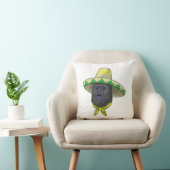 麦藁帽子をかぶった猿 クッション (椅子)