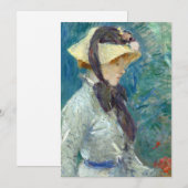 麦藁帽子をかぶった若い女性 | ベルザモリソト (正面/裏面)