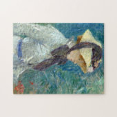 麦藁帽子をかぶった若い女性 | ベルザモリソト ジグソーパズル (横)