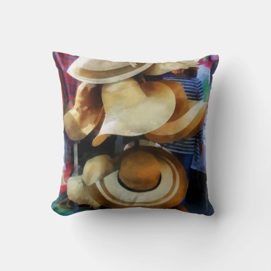 麦藁帽子 クッション (正面)