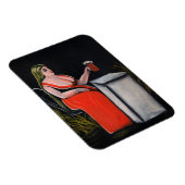 麦角入りビールの湾曲した女性 マグネット (右側)