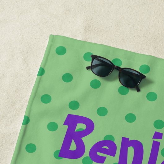 麺おもしろいユーモアのヘビ漫画イラストレーション ビーチタオル (インサイチュ)