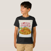 麺が大好き Tシャツ (正面フル)