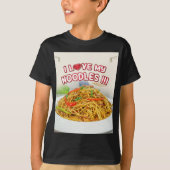 麺が大好き Tシャツ (正面)