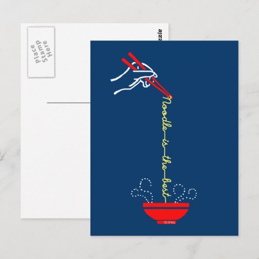 麺が最高のよ ポストカード (正面/裏面)