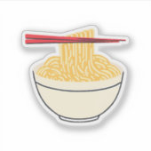 麺と箸 シール (正面)