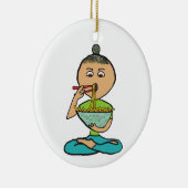 麺と箸 セラミックオーナメント (右)