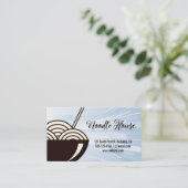 麺と箸 | レストラン 名刺 (スタンド正面)