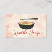 麺と箸 | レストラン 名刺 (正面)