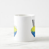 麺は私の友達ラーメン愛好家かわいいかわいい コーヒーマグカップ (中央)
