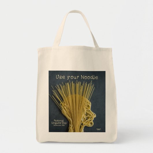 麺を使え トートバッグ (正面)