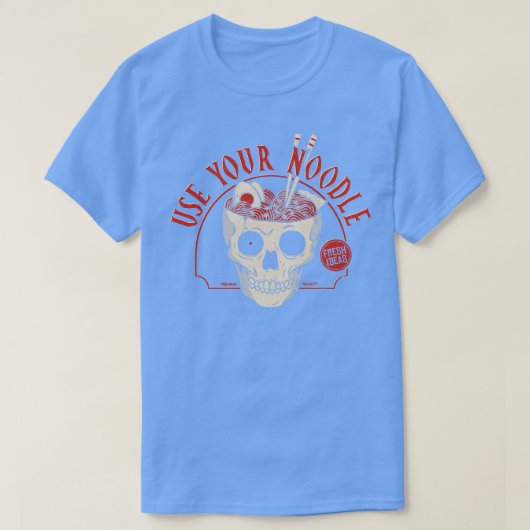 麺を使え Tシャツ (デザイン正面)