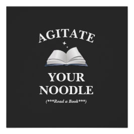 麺を攪拌せよ 読書だ ポスター