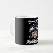 麺アニメマンガおもしろいかわいい日本オタク忍者 コーヒーマグカップ (正面左)