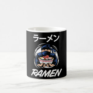 麺アニメマンガカおもしろいワイトジャパンオタク忍者 コーヒーマグカップ