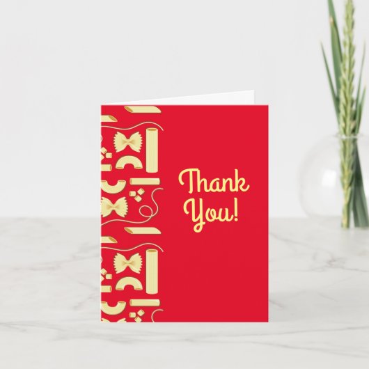 麺パスタキッド1st誕生日パーティー イタリアン カード (正面)