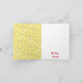 麺パスタキッド1st誕生日パーティー イタリアン カード (内部)