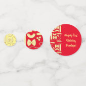 麺パスタキッド1st誕生日パーティー イタリアン コンフェッティ (正面)