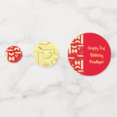 麺パスタキッド1st誕生日パーティー イタリアン コンフェッティ (裏面)