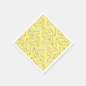 麺パスタキッド1st誕生日パーティー イタリアン スタンダードカクテルナプキン (角)