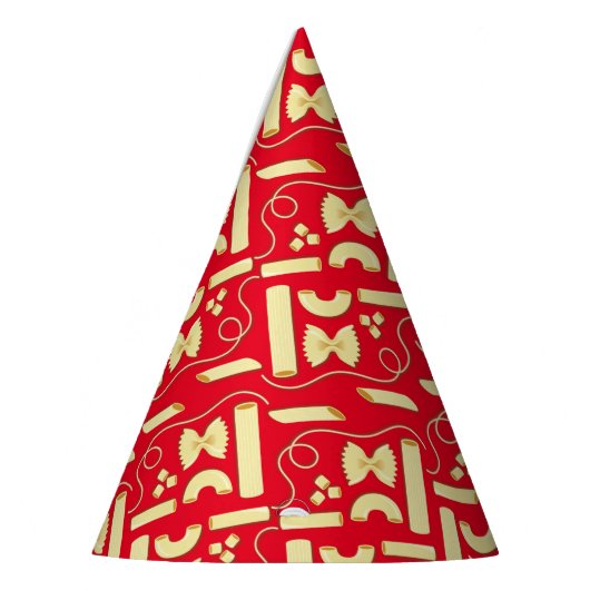 麺パスタキッド1st誕生日パーティー イタリアン パーティーハット (左)