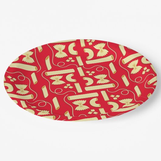 麺パスタキッド1st誕生日パーティー イタリアン ペーパープレート (アングル)