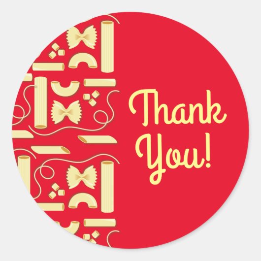 麺パスタキッド1st誕生日パーティー イタリアン ラウンドシール (正面)