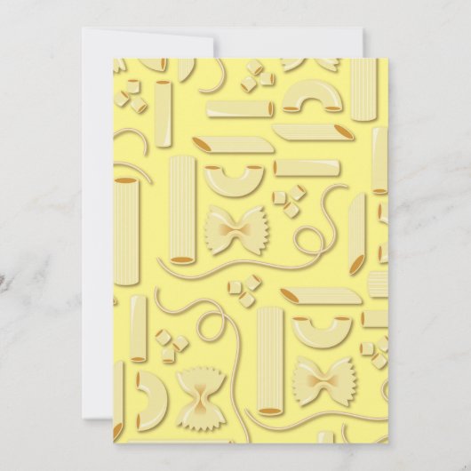 麺パスタキッド1st誕生日パーティー イタリアン 招待状 (裏面)