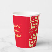 麺パスタキッド1st誕生日パーティー イタリアン 紙コップ (右)