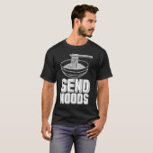 麺パスタ送信ノーズ Tシャツ (正面フル)