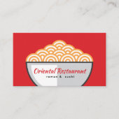 麺モダンラーメン日本の店すしシェフ 名刺 (正面)