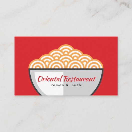 麺モダンラーメン日本の店すしシェフ 名刺 (正面)