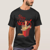 麺中国の送信NOODSアジア食品中国ファン Tシャツ (正面)