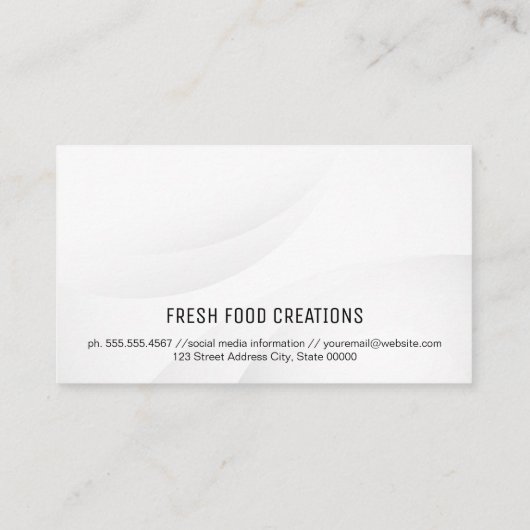 麺器と箸 名刺 (裏面)